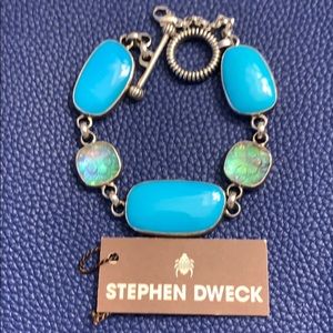 Stephen Dweck Turquoise Link Bracelet